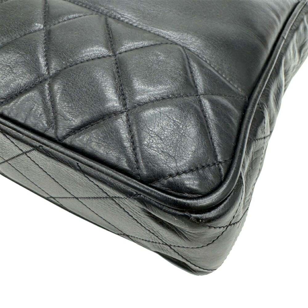 CHANEL Black Lambskin Leather Tote Bag - Picture 9 of 12